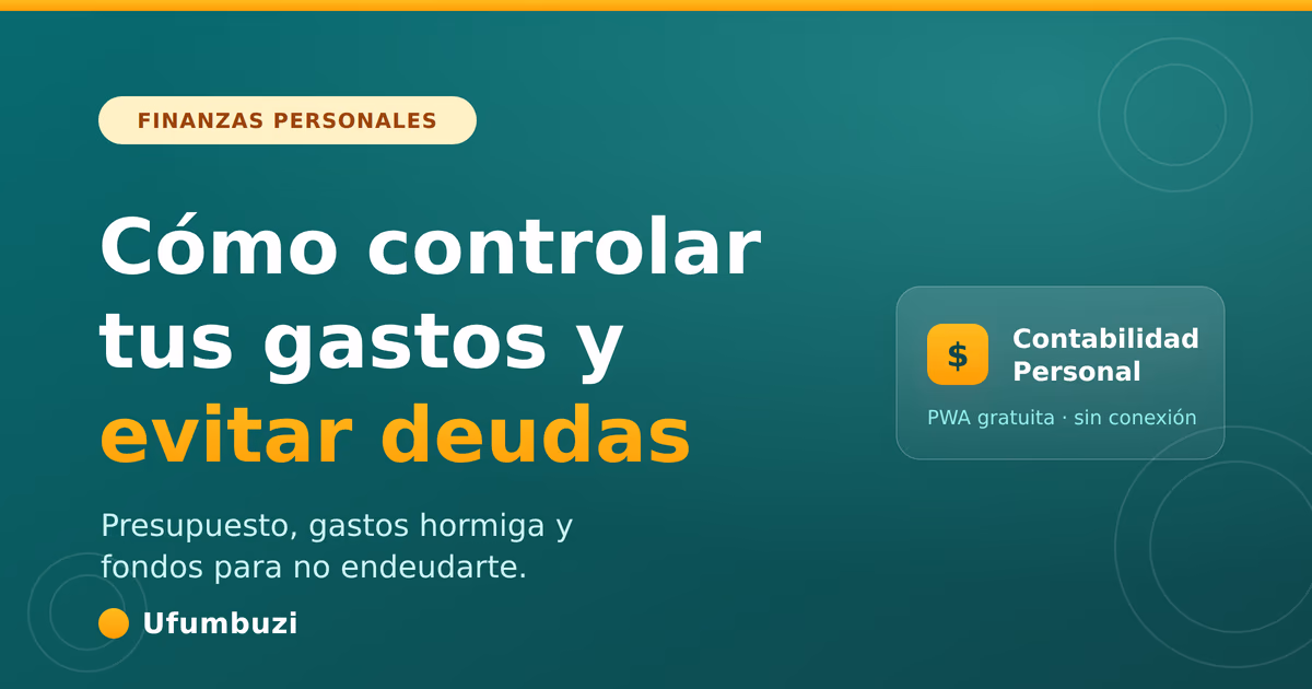 Portada de la guía para controlar gastos y evitar deudas como asalariado